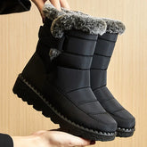 Bota Feminina Para Inverno Impermeável Salto Baixo (Promoção de Inverno 2025)