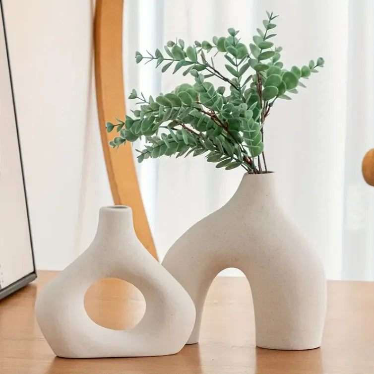 Vasos Cerâmica Boho Minimalista