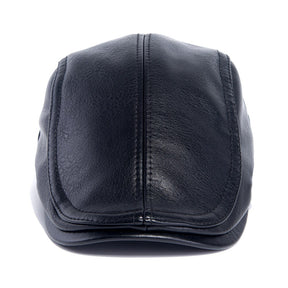 Boina Masculina em Couro Vintage