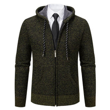 Jaqueta Masculina Cardigan com Gola Dobrável Forro Fleece Estilo Vintage – (Promoção de Inverno 2025)