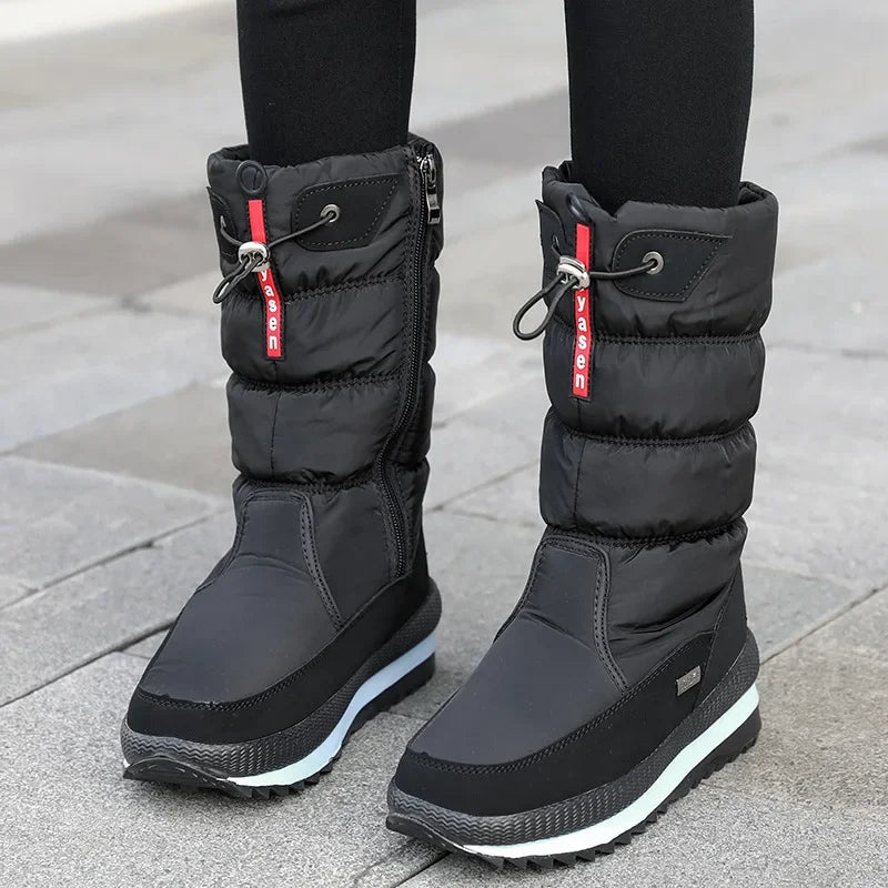 Bota Feminina Para Inverno Meio-Cano Impermeável (Promoção de Inverno 2025)