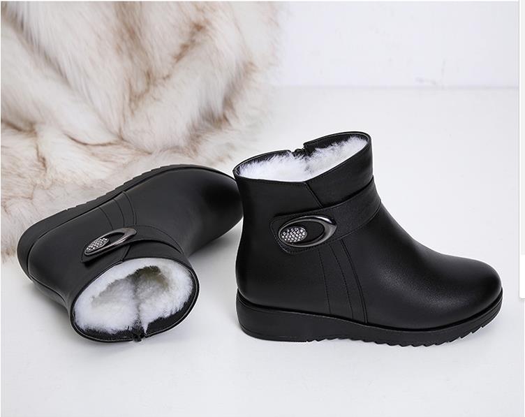 Bota Couro Pelúcida Inverno - Anabela - (Promoção de Inverno 2025)