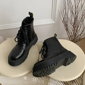 Bota Coturno de Couro Feminina Trend - LP MINDSET