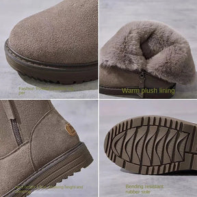Bota Feminina Cano Curto em Camurça com Forro Solado Confortável – (Promoção de Inverno 2025)