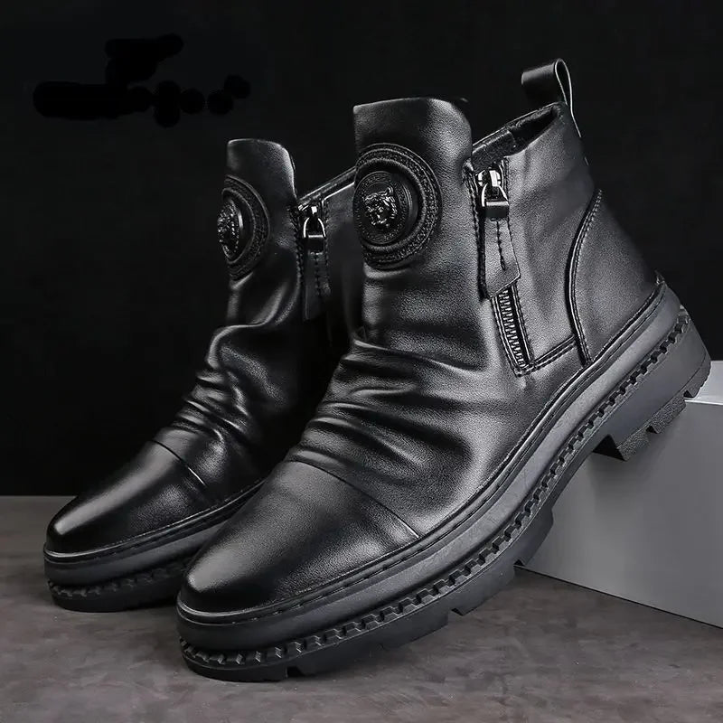 Bota Masculina Para Inverno Impermeável Antiderrapante