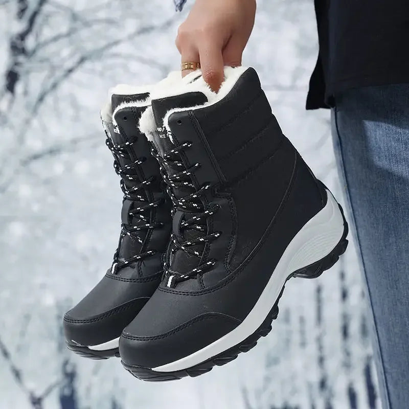 Bota Feminina com Plataforma Impermeável Antiderrapante - (Promoção de Inverno 2025)
