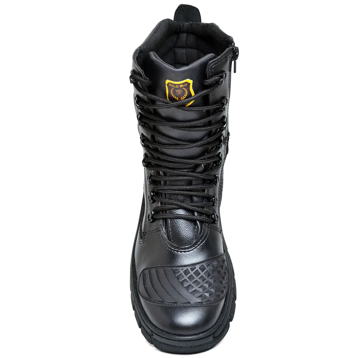 Bota Masculina Militar Monocromática com Zíper e Cadarço - (Promoção de Inverno 2025)
