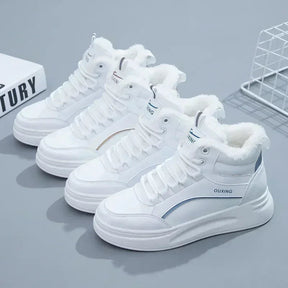 Bota Feminina de Inverno com Forro de Lã Cano Curto Estilo Esportivo – (Promoção de Inverno 2025)