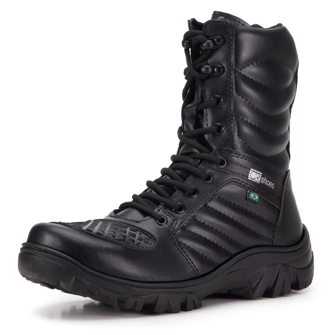 Bota Masculina Militar com Palmilha em Gel - (Promoção de Inverno 2025)