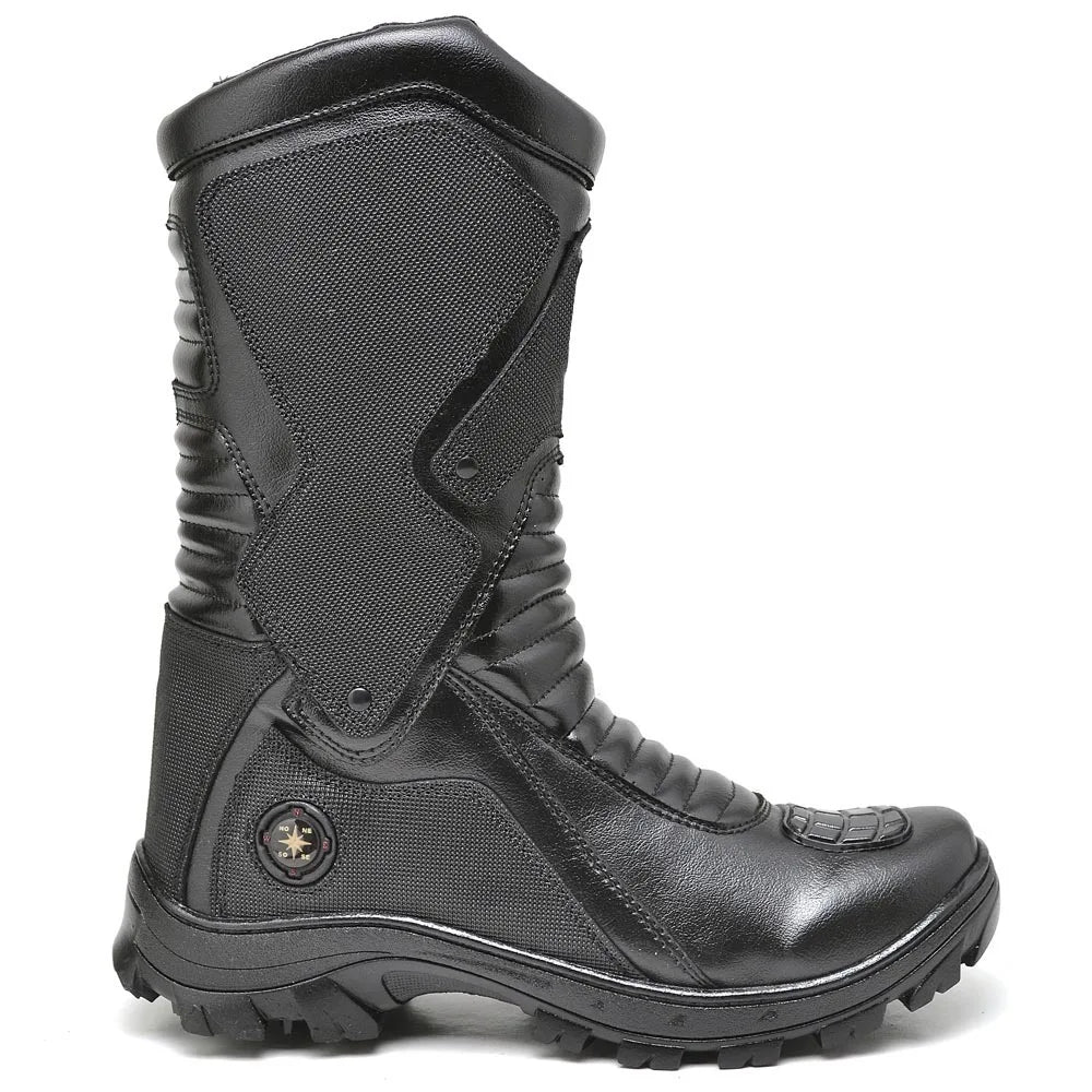 Bota Masculina Biker com Proteção Estilo Tornado - (Promoção de Inverno 2025)