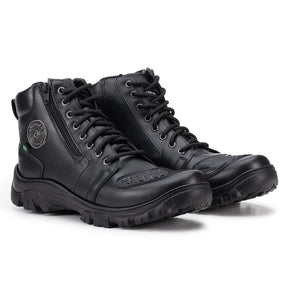 Bota Masculina Militar Biker com Zíper Lateral - (Promoção de Inverno 2025)