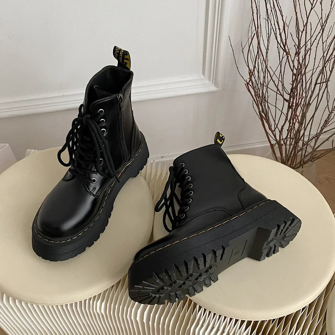Bota Coturno de Couro Feminina Trend - LP MINDSET