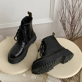 Bota Coturno de Couro Feminina Trend - LP MINDSET