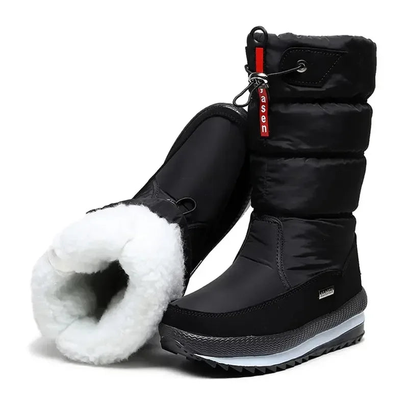 Bota Feminina Para Inverno Meio-Cano Impermeável (Promoção de Inverno 2025)