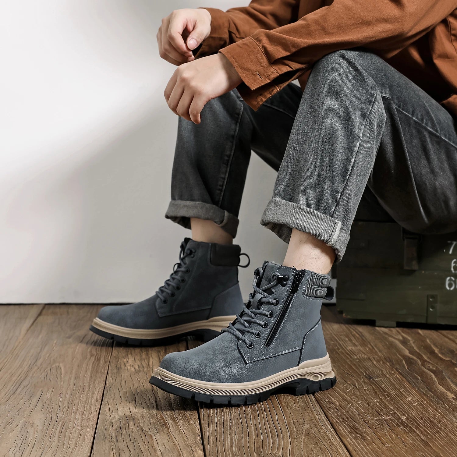 Bota Masculina Para Inverno Solado Antiderrapante - (Promoção de Inverno 2025)