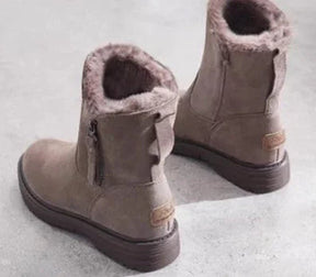 Bota Feminina Cano Curto em Camurça com Forro Solado Confortável – (Promoção de Inverno 2025)