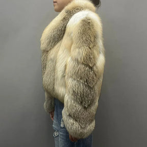 Casaco Feminino com Gola Alta Peluciado Para Inverno – (Promoção de Inverno 2025)