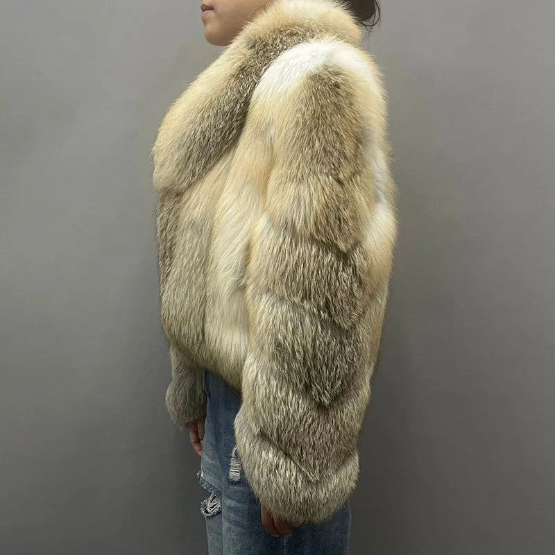 Casaco Feminino com Gola Alta Peluciado Para Inverno – (Promoção de Inverno 2025)