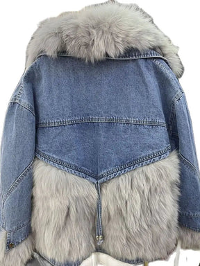 Casaco Feminino Jeans Para Inverno Peluciado Confortável – (Promoção de Inverno 2025)