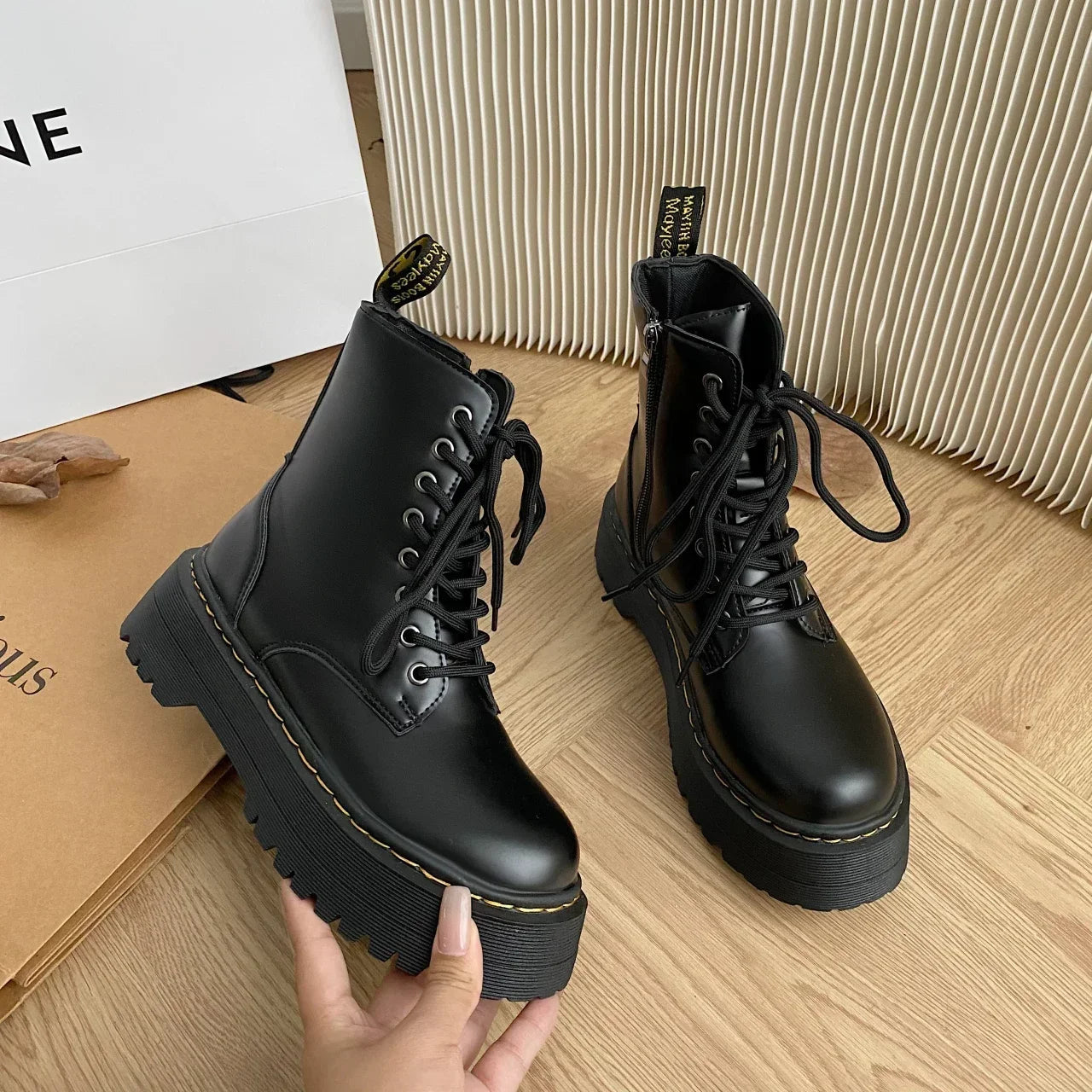 Bota Coturno de Couro Feminina Trend - LP MINDSET