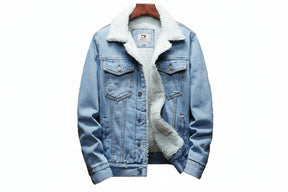 Jaqueta Jeans Masculina Inverno com Lã Interna