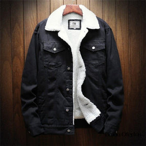 Jaqueta Jeans Masculina Inverno com Lã Interna