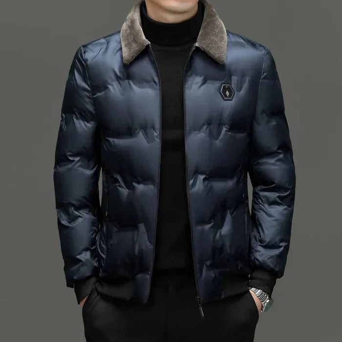 Jaqueta Masculina Acolchoada Veludo Plush - (PROMOÇÃO DE INVERNO 2025)