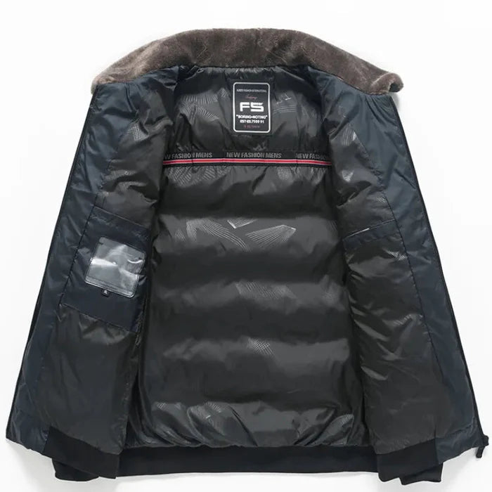 Jaqueta Masculina Acolchoada Veludo Plush - (PROMOÇÃO DE INVERNO 2025)