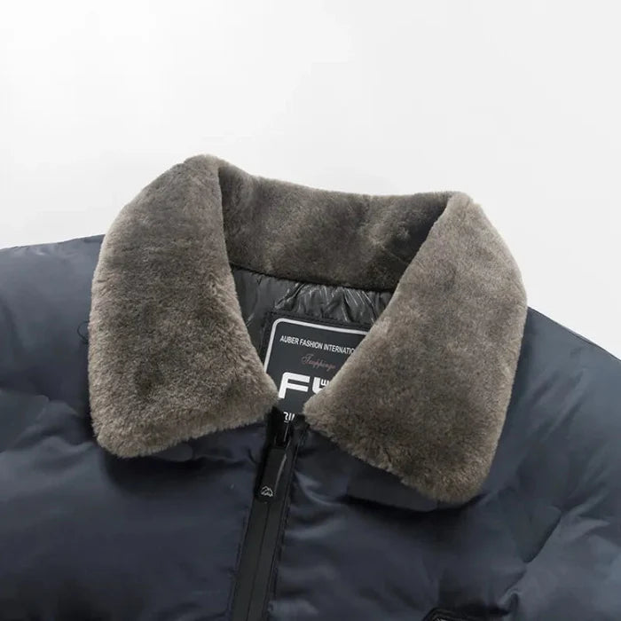 Jaqueta Masculina Acolchoada Veludo Plush - (PROMOÇÃO DE INVERNO 2025)