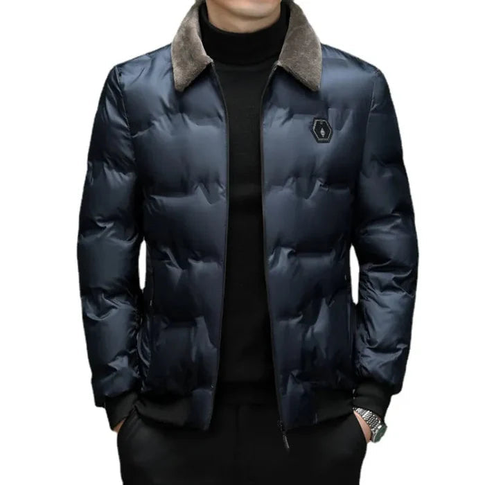 Jaqueta Masculina Acolchoada Veludo Plush - (PROMOÇÃO DE INVERNO 2025)