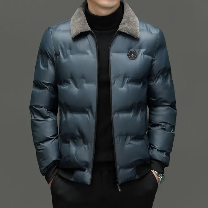 Jaqueta Masculina Acolchoada Veludo Plush - (PROMOÇÃO DE INVERNO 2025)