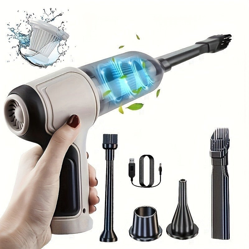 Aspirador 9000Pa Sem Fio 3 em 1 - Limpeza Prática para Casa e Carro!