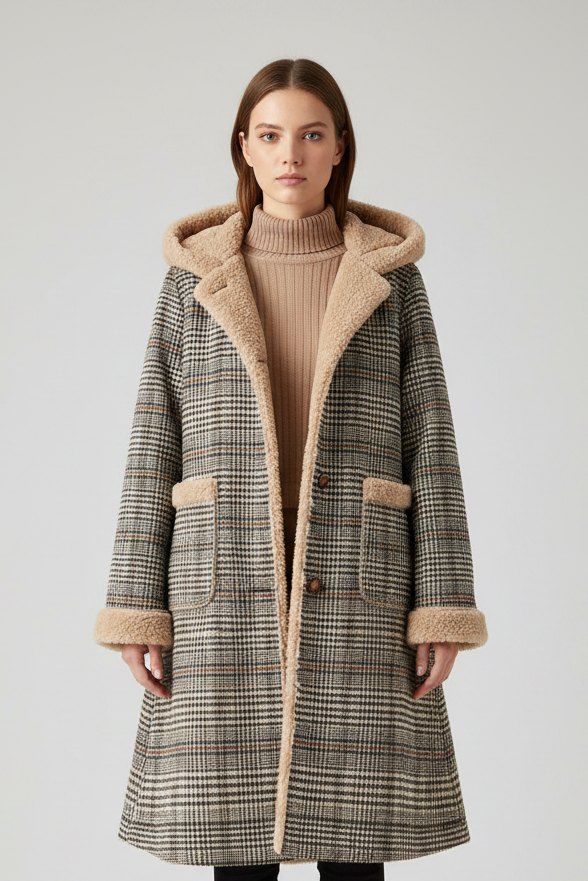 Casaco Feminino Forrado Elegante e Charmoso Elegance