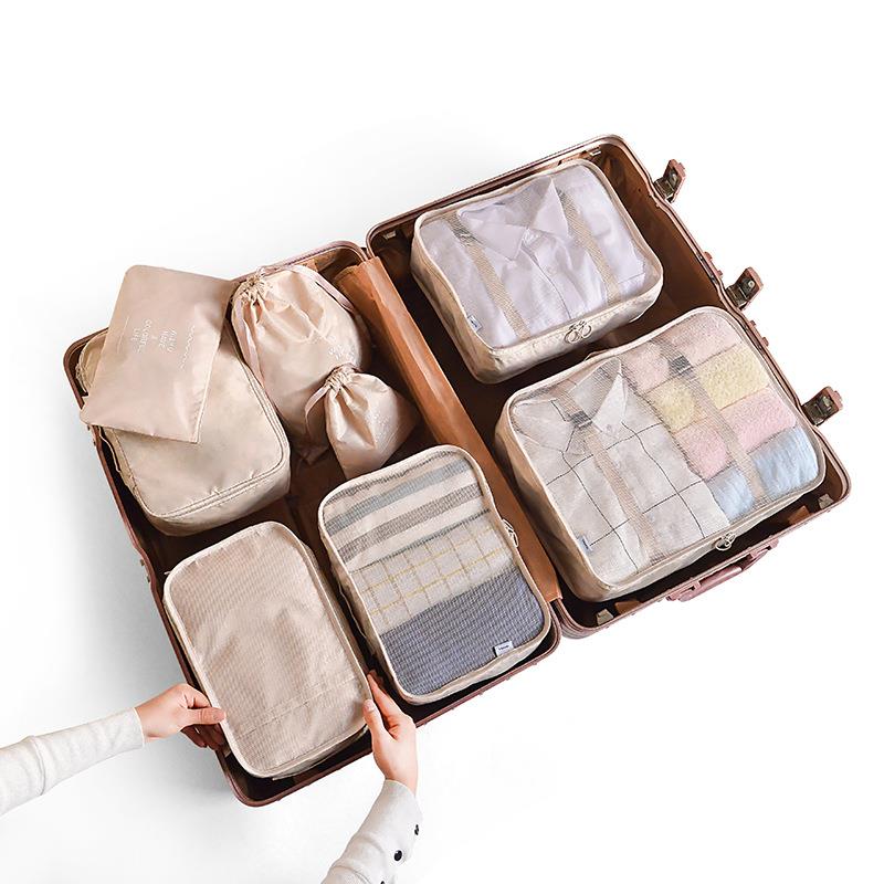 Kit de necessaires organização de mala para viagem